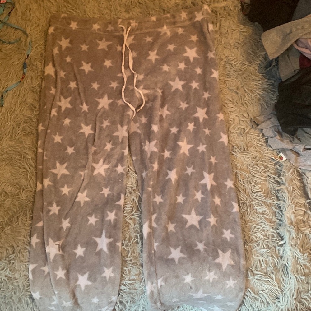 Fuzzy pajama pants